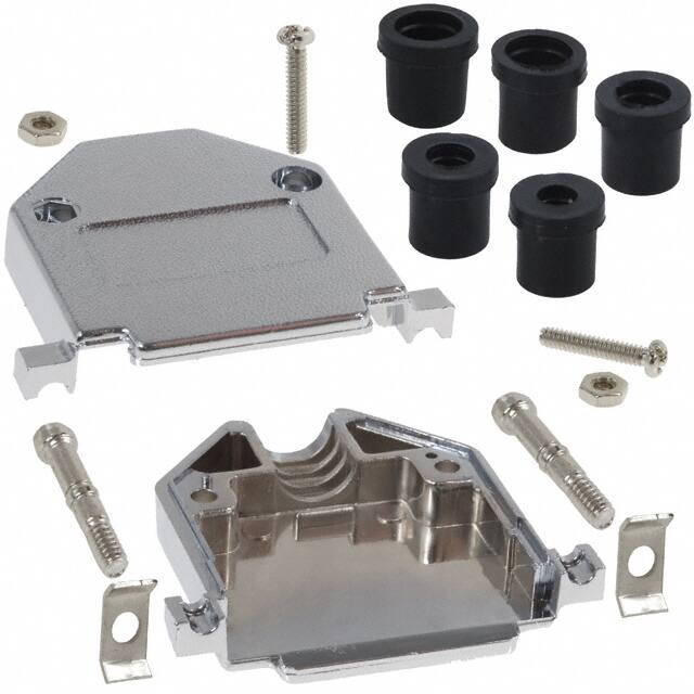 979-025-020R121 NorComp Inc.  Capots de connecteurs D-Sub en forme de D